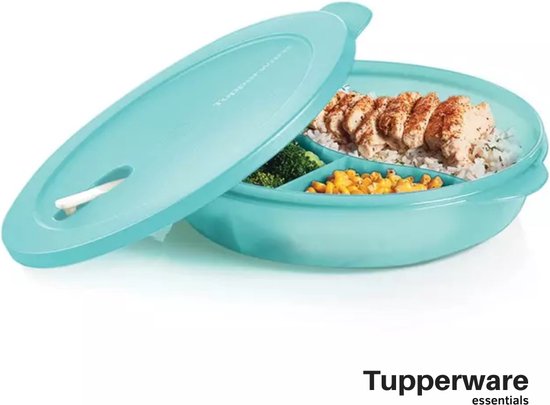 Tupperware - Grande assiette Divisée Crystalwave 1.4L Ronde