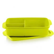 Tupperware - Boîte à lunch 1lt 3 compartiments Vert Retail