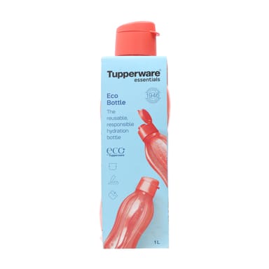 Tupperware - Eco Bouteille Click 1lt Saumon