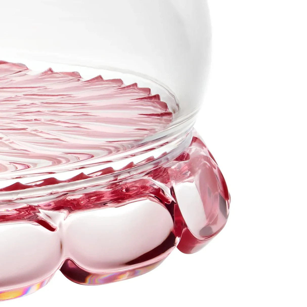 Guzzini - Plat à gateau avec support et couvercle (Vanity ),  Rose