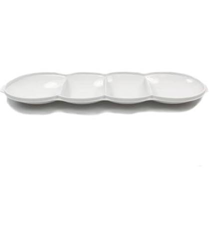 Allegra Couvercle Plateau Reception Blanc