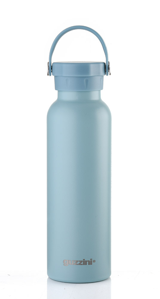 Guzzini -Thermos 600Ml Bleu Acier Inoxydable
