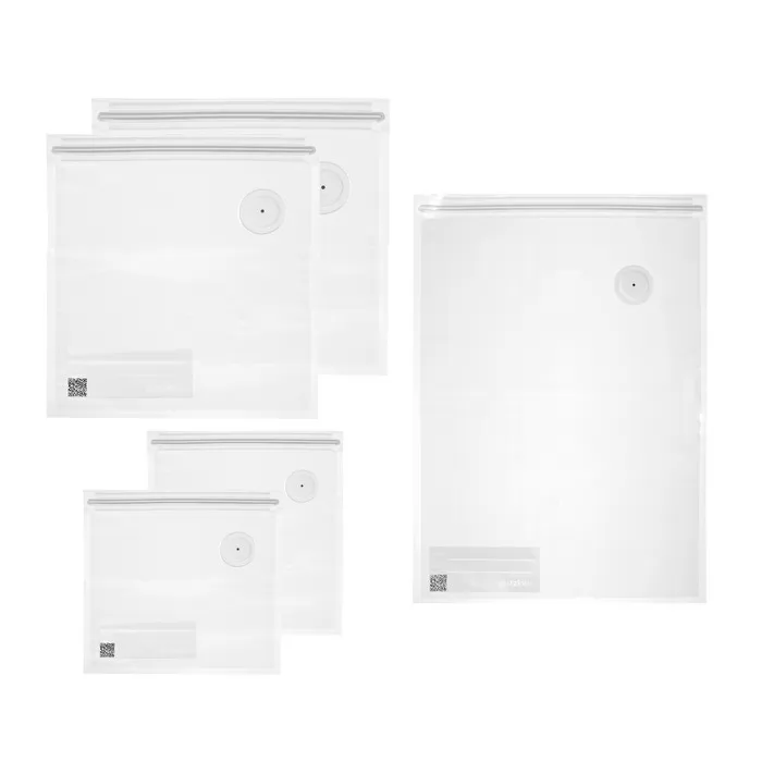 Guzzini - Save-IT lot de 5 sachets pour sous vide réutilisables Transparent
