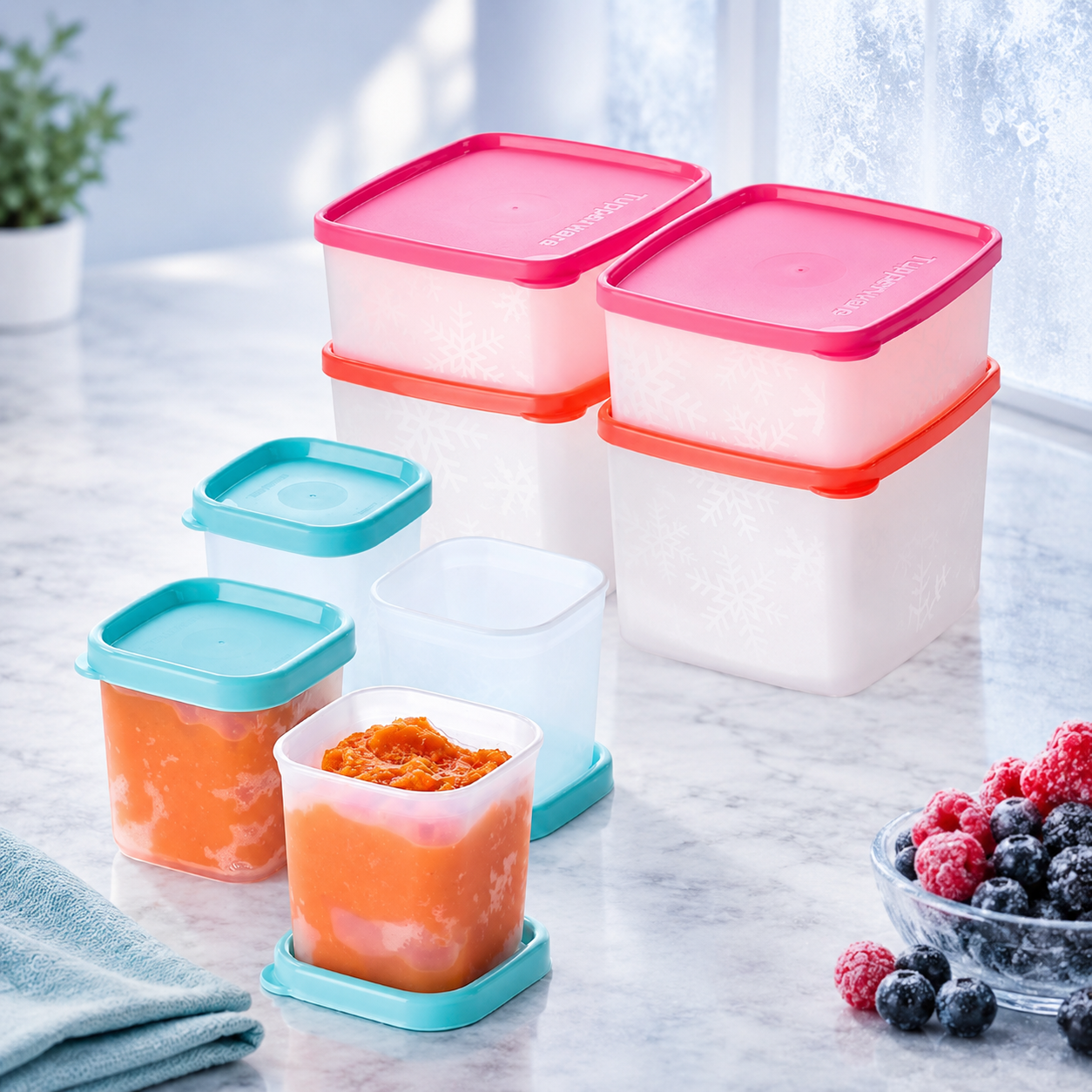 Set Boîtes Congélation 80ml (4), 400ml (2), 800ml (2) (FREEZER SET TGR RETA)