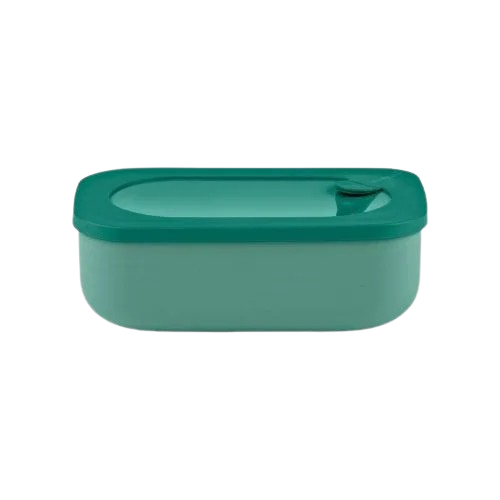 Guzzini -Lunch Box avec conteneur, Couvercle hermétique - Blanc, Turquoise